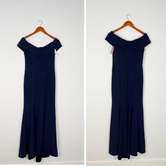 AQUA Off-the-shoulder Gown - Picture 2 of 9